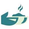 Hand with Oven mittens holding a Bowl of Food