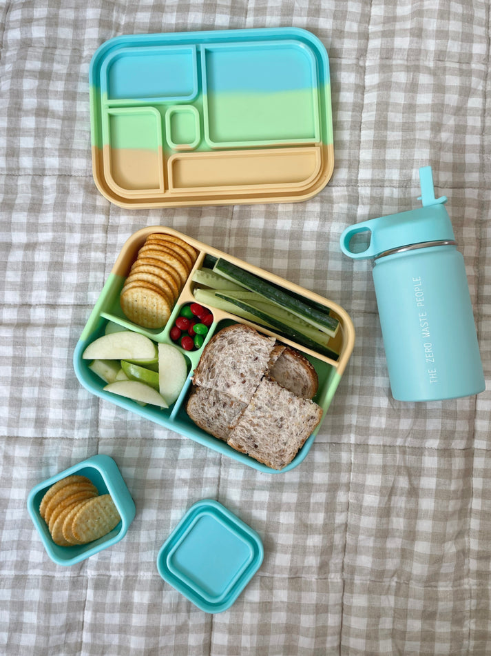 Splice Bento Lunchbox and silicon containers from The Zero Waste People