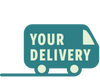 Delivery Truck with text stating Your Delivery